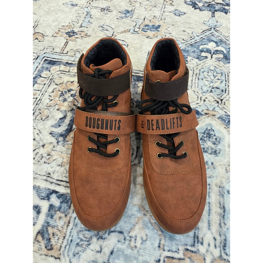 Doughnuts & Deadlifts Women's 8 Men's 6 Brown Training Athletic Gym‎ Shoes